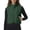 Dark Green #054, variant on Womens Fleece Vest Stand Collar Fuzzy Zip Up Loose Fit Cropped Jacket Fall‑Winter Sleeveless Layering Vest with Pockets, S