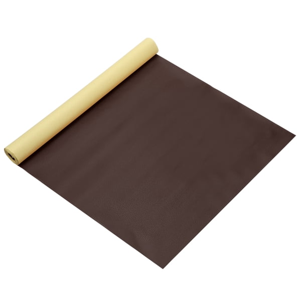Parche de reparación de cuero Uxcell 14"x54" cinta de reparación de cuero autoadhesiva para muebles, sofás, sillas, asientos de coches, barcos, chaquetas, marrón oscuro