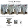 thumbnail image 7 of PiccoCasa Soft Microfiber Plush Flannel Blanket Luxury Bed Blanket, Gray Twin (60"x78"), 7 of 7