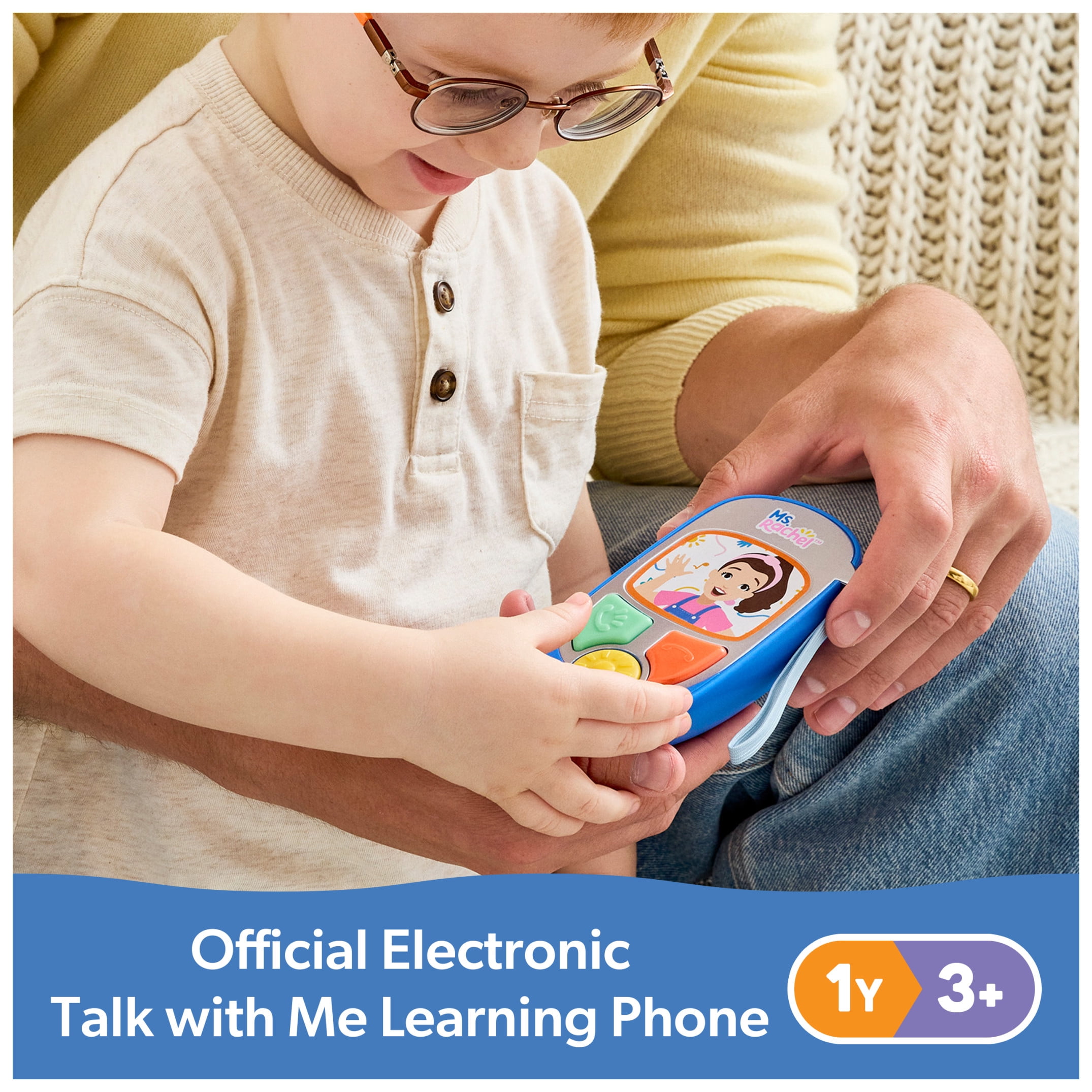 Ms. Rachel Electronic Talk with Me Learning Phone with Conversational Phrases for Kids Ages 1+