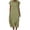 Army Green, variant on Lightweight Midi Dress Womens Cap Sleeve Crew Neck Hollow out Neckline Dresses with Side Pockets for Summer Beach Vacation Wedding Dress for Bride White S