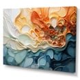 thumbnail image 2 of Designart "Fluid Cascade in Blue and Orange Ink" Extra Large Abstract Wall Art - Modern Colorful Abstract Liquid Ink Bedroom Canvas Wall Art, 2 of 5