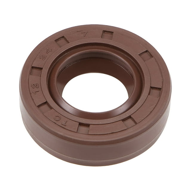 Sello de aceite Uxcell 12mm Diámetro interno Caucho de fluor Doble labio Sello 0.94"OD 0.28" Grosor
