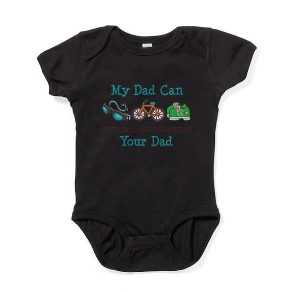 CafePress - Dad Triathlete Triathlon Infant Bodysuit - Cute Infant Bodysuit Baby Romper - Size Newborn - 24 Months