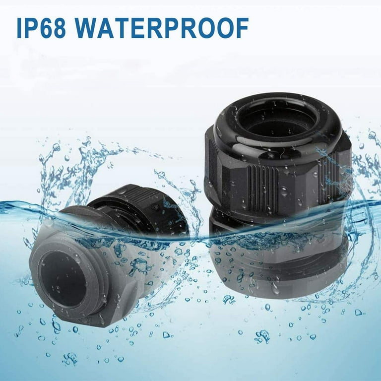 10PCS Waterproof Cable Gland Cable Entry IP68 PG7 PG9 PG11 PG13.5 PG16 PG19  PG21 PG25
