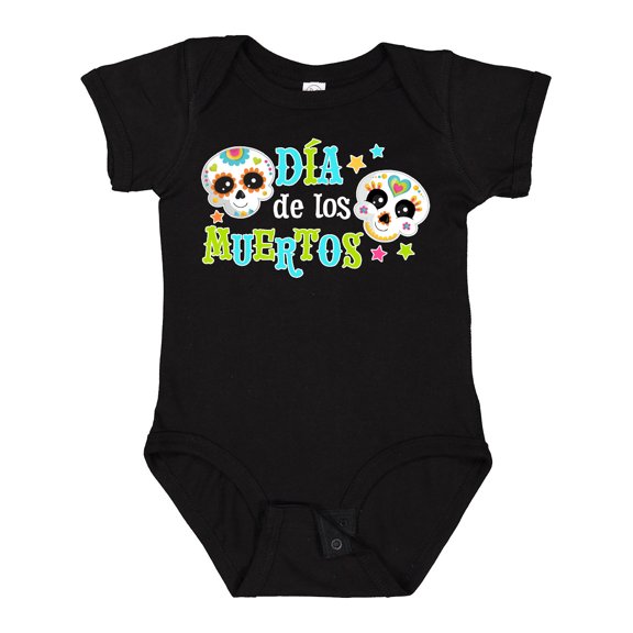 Inktastic DÃ­a De Los Muertos Sugar Skulls Boys or Girls Baby Bodysuit