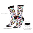 thumbnail image 4 of Hirioo Mexican Bright Style Pattern Adult Middle Tube Socks Breathable Sock Non-Pilling,Contrasting Color Design, 4 of 6