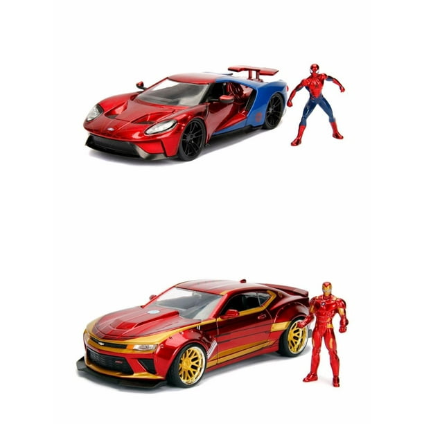 Marvel Superheroes Diecast Toy Car Package Two 1/24 Scale Diecast