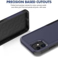 thumbnail image 6 of for iPhone 11 Case: Dual Layer Protective Heavy Duty Cell Phone Case Shockproof Rugged Bumper Tough with Screen Protector - 16ft Military Grade Drop Tested for Appple iPhone 11 (6.1 inch), Blue, 6 of 16