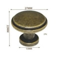 thumbnail image 4 of 5 perillas de puerta de pequeña sala manija forma forma forma de seta de 27 mm para pequeña sala con puerta Bronce, 4 of 9