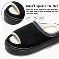 thumbnail image 3 of CHICVOMEY Fuzzy Slippers Women Slip on Indoor Cozy Memory Foam House Shoes Open Toe House Slippers Lightweight Fluffy Slippers, 3 of 9