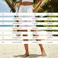 thumbnail image 4 of Womens Lightweight Shorts Casual Cotton Linen Bermuda Shorts Elastic Waist Drawstring Summer Comfy Bottoms by Yigetop White L, 4 of 7