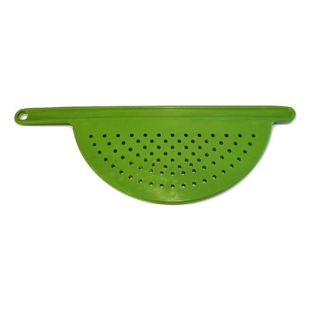 Hand Held Pot Drainer Pasta Noodle Veggie Strainer w/ Handle Fits up