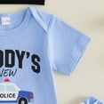 thumbnail image 5 of CAUYDY Baby Boy Shower Gifts Newborn Going Home Outfits Boys Preemie Boys Clothing Romper Pants Hat 3PCS Layette Set Infant Clothes 6-18Months (Sizes 0-3 Months,Blue), 5 of 6