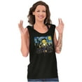 thumbnail image 3 of Betty Boop Biker Starry Night Art Tank Top Tee Shirt Women Brisco Brands S, 3 of 5