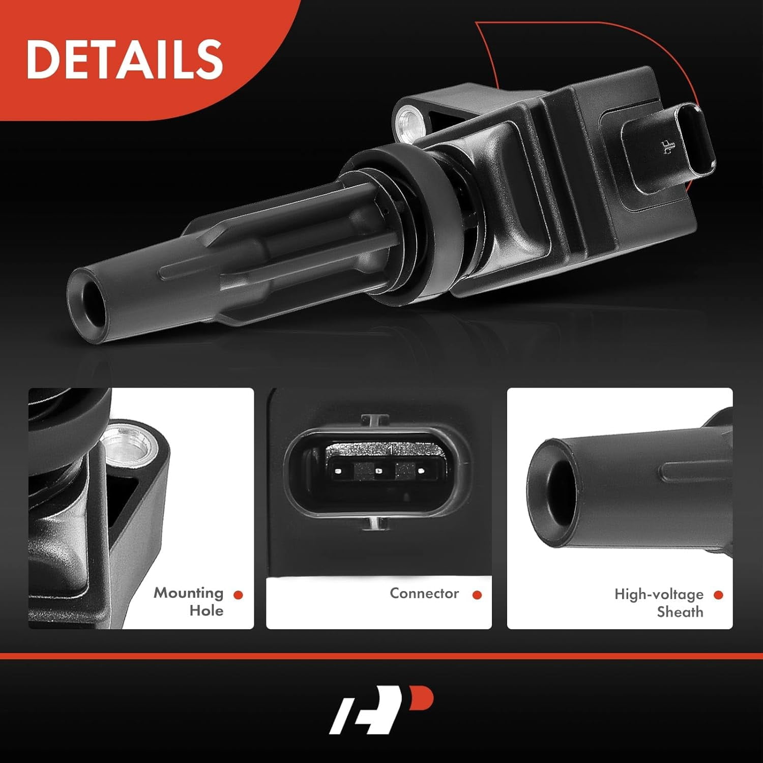 A-Premium Ignition coil Packs Compatible with Ford Explorer Escape 2020-2022, Edge 2019-2021, Ranger Transit Connect 2019-2022, Bronco Sport 2021-2022 & Lincoln Nautilus 2019-2021, Corsair 4-PC Set