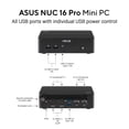 thumbnail image 3 of ASUS NUC 16 Pro Barebone Mini PC RNUC16GDKU56000U – Procesador Intel Ultra 5 325, 2.10 GHz, 8 núcleos, 3 of 9