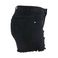 thumbnail image 5 of qILAKOG Women's Denim Shorts 5" Raw Hem Distressed Button Down Elastic Waist Stretch Slim Fit Shorts Jeans for Women Casual Hot Jean Shorts for Summer,L, 5 of 8