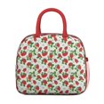thumbnail image 2 of Obrewu Strawberry Plants Fruit Lunch Bag for Adult, Insulated, Leakproof, Oxford Cloth, 2 of 7