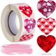 thumbnail image 2 of Pegatinas de corazón CHAO 1,0 pulgadas 500 piezas autoadhesivas, 2 of 5