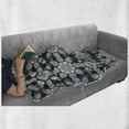 thumbnail image 6 of Black and Grey Soft Flannel Fleece Throw Blanket, Dark Toned Old Fashioned Traditional Motifs, Cozy Plush for Indoor and Outdoor Use, 50" x 70", Taupe Grey, by Ambesonne, 6 of 6
