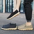 thumbnail image 4 of Mens Loafers Canvas Slip On Shoes Sneakers, Comfortable Non-Slip Orthopedic Mens Casual Shoes, Outdoor Lightweight Working Driving Walking Casual Shoes for Men, 4 of 7