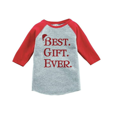 Custom Party Shop Youth Best Gift Ever Christmas Raglan Shirt Red - XL (18-20)