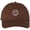 Brown With White Smiley, variant on SMILEY FACE Adjustable Dad Cap Unstructured Face Trendy Unisex Preppy Hat (NavyBlueWithGoldSmiley)