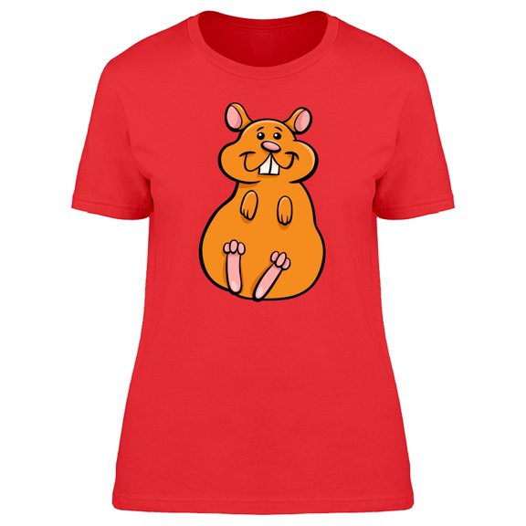 Cute Funny Hamster Cartoon Tee Women's -Image by Shutterstock
