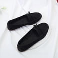 thumbnail image 4 of Women’s Round Toe Flat Shoes with Bow, Slip-On Casual Dress Flats, 4 of 5