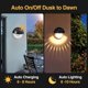 thumbnail image 3 of Solar Outdoor Wall Lights, 4 Pack Solar Lamp Outdoor Garden, Warm White Outdoor Led Wall Light, IP65 Waterproof Decorative Wall Lighting Light for Gar, 3 of 5