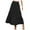 Black, variant on Riforla Women Summer Boho Elastic High Waist Pleated A Line Flowy Ruffle Swing Tiered Long Beach Skirt Womens Skirts Black S