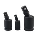 thumbnail image 1 of Impact Universal Joint Socket Set, Impact Wobble Socket Adapters, 3/8" 1/2" 1/4" Impact Driver Socket Adapters, 3 Piece U-Joint Swivel Drive Adapter, 1 of 1