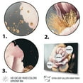 thumbnail image 3 of Designart Pink And Gold Hibiscus Flower I Canvas Wall Art, 3 of 5