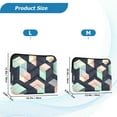 thumbnail image 4 of FORMRS 13-13.3 inch Laptop Sleeve Case Soft Carrying Quilted Computer Bag Cover, Black Cubes, 4 of 7