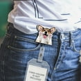 thumbnail image 5 of WIRESTER Acrylic Reel ID Holder Belt Clip Badge Retractable with Alligator Clip for Office Worker, Medical Staffs, Nurse, Doctor, Teacher, Student - Sable Pembroke Welsh Corgi Dog, 5 of 5