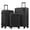Black, variant on Coolife Luggage 3 Piece Set Hardside Upgraded Durable PC Lightweight Travel Suitcases with Dual Spinner Wheels & TSA Lock, 20'' Expandable Only (Navy, 3-Piece Set (20/24/28))