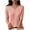 Pink, variant on Ribbed Tops for Women Square Neck Short Sleeve Slim Tee Casual Going out Comfy Tops Solid Color