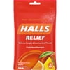 HALLS Relief Tropical Fruit Flavor Cough Drops, 1 Bag (30 Total Drops)