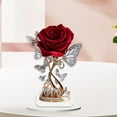 thumbnail image 3 of Rose Acrylic Plaque, Personalized Custom Shaped Plaque, Mother's Day Tabletop Ornament,Home Desk Ornament, Sentimental Mom Gift, Clear Acrylic Plaque, 3 of 5