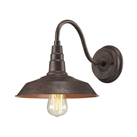 

Urban Lodge 1-Light Wall Lamp in Weathered Bronze with Matching Shade