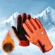 thumbnail image 5 of Guantes de invierno para pantalla táctil, antideslizantes, impermeables, con aislamiento térmico, para clima frío, para , en motocicleta, Naranja XXL Sunnimix guantes de invierno, 5 of 7