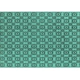 thumbnail image 1 of Ahgly Company Machine Washable Indoor Rectangle Oriental Turquoise Blue Industrial Area Rugs, 5' x 8', 1 of 4