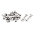 thumbnail image 1 of Unique Bargains M6 x 35mm Hex Socket Head Barrel Nut Countersunk Screw Bolt Fasteners 10 Sets, 1 of 1