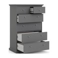 thumbnail image 4 of Allora 6 Drawer Engineered Wood Chest in Black Lead, 4 of 10