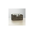 thumbnail image 6 of mDesign Woven Farmhouse Pantry Food Storage Bin Basket Box, 6 Pack, Dark Brown, 6 of 9
