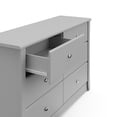 thumbnail image 5 of Storkcraft Crescent 6 Drawer Nursery Dresser, Pebble Gray, 5 of 13