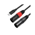 thumbnail image 6 of USB C to Dual XLR Male Stereo Audio Cable, Professional Type C Converter Adapter Cord for Amplifiers and Mixers, 6 of 11