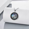 thumbnail image 5 of YAFEINI Viking Wolf Necklace Sterling Silver Celtic Wolf Pendant Abalone Shell Jewelry Witcher Medallion Gifts for Women Men, 5 of 5