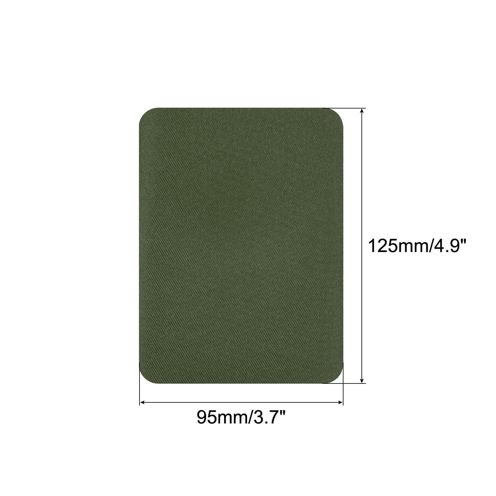 Unique Bargains Fabric Iron-on Patches for Clothes Repairing and Decoration Army Green